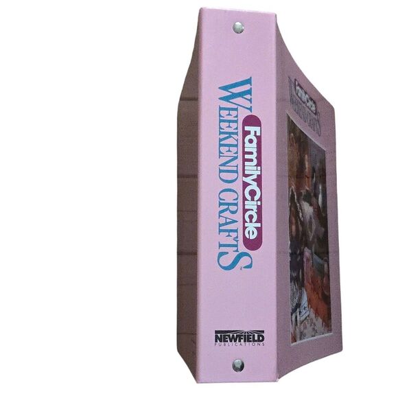 Vintage Family Circle's Weekend Crafts Binder Craft Cards & Patterns Crafting - Picture 6 of 7